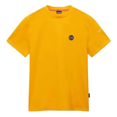 Napapijri Badge T-Shirt Orange men's in Orange