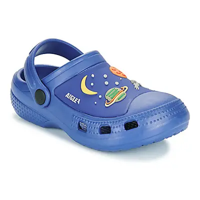 Aigle TADEN KID 2 girls's Children's Clogs (Shoes) in Blue