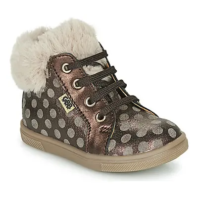 GBB JUNA girls's Children's Shoes (High-top Trainers) in Brown