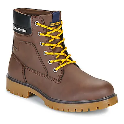 Jack & Jones JFWFINIUS men's Mid Boots in Brown