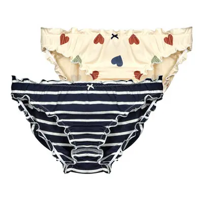 Petit Bateau LOT X2 CULOTTES women's Knickers/panties in Multicolour