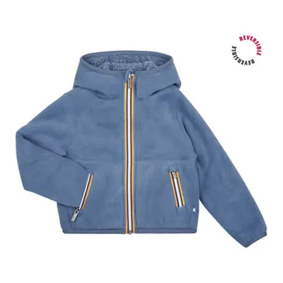 K-Way P. JACK SHERPA POLAR DOUBLE girls's Children's jacket in Blue