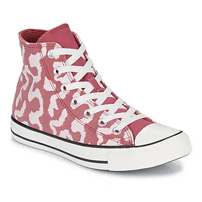 Converse CHUCK TAYLOR ALL STAR LEOPARD REMIX women's Shoes (High-top Trainers) in Pink