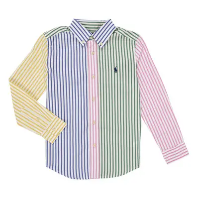 Polo Ralph Lauren LS BD PPC-SHIRTS-SPORT SHIRT girls's Children's Long sleeved Shirt in Multicol