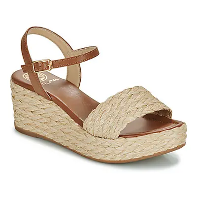 Unisa KEBEC women's Sandals in Beige