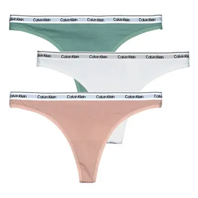 Calvin Klein Jeans THONG X3 women's Tanga briefs in Multicolour