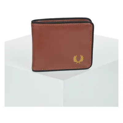 Fred Perry COATED POLYESTER BILLFOLD WALL men's Purse wallet in Brown