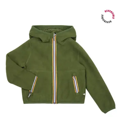 K-Way P. JACK SHERPA POLAR DOUBLE boys's Children's jacket in Kaki