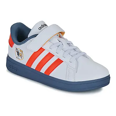 Adidas GRAND COURT Mickey EL C boys's Children's Shoes (Trainers) in White