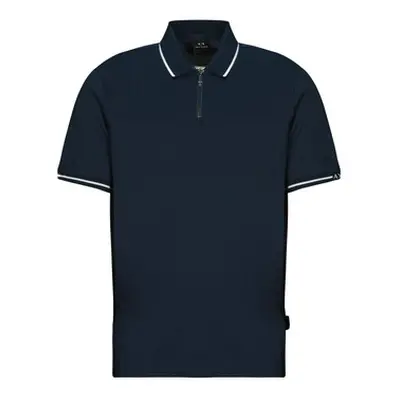 Armani Exchange 6DZFJR men's Polo shirt in Marine