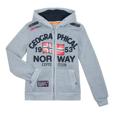 Geographical Norway FLAG boys's Children's sweatshirt in Grey