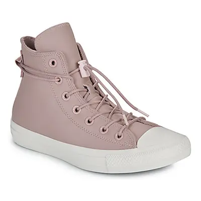 Converse CHUCK TAYLOR ALL STAR WEATHERIZED LEATHER women's Shoes (High-top Trainers) in Pink