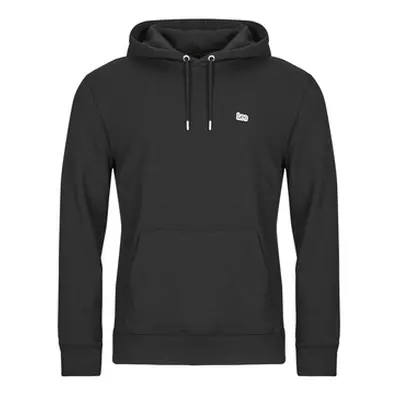 Lee PLAIN HOODIE men's Sweatshirt in Black