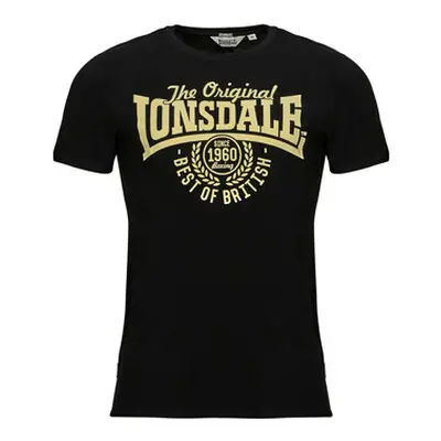 Lonsdale BETHERSDEN men's T shirt in Black