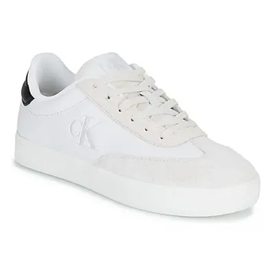 Calvin Klein Jeans CLASSIC CUPLOWLACEUP LTH FAD men's Shoes (Trainers) in White