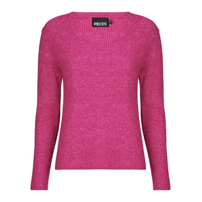 Pieces PCELLEN women's Sweater in Pink