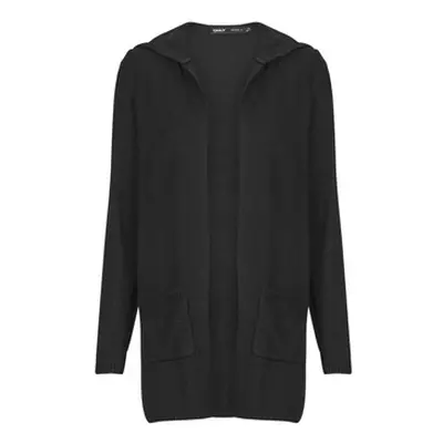 Only ONLLESLY HOOD CARDIGAN women's in Black