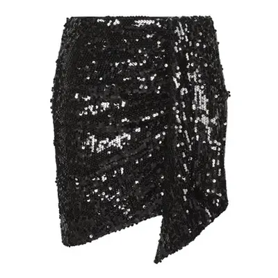 Ikks JUPE SEQUIN women's Skirt in Black