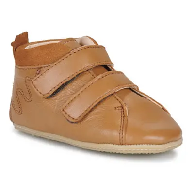 Easy Peasy MY PRE-KINY VELCRO boys's Children's Shoes (High-top Trainers) in Brown