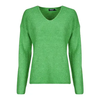 Only ONLCAMILLA V-NECK women's Sweater in Green