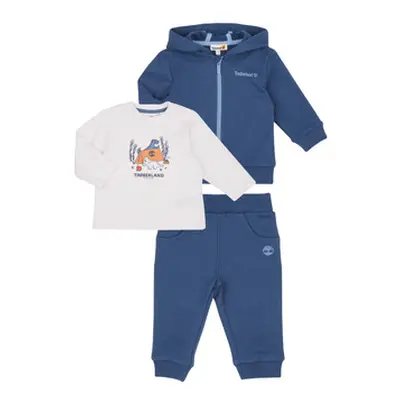 Timberland ENS.PANTALON+CARDIGAN+T.SHIRT T60241 boys's Sets & Outfits in Blue