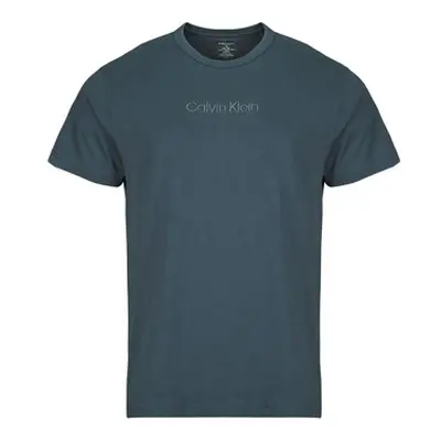 Calvin Klein Jeans S/S CREW NECK men's T shirt in Blue