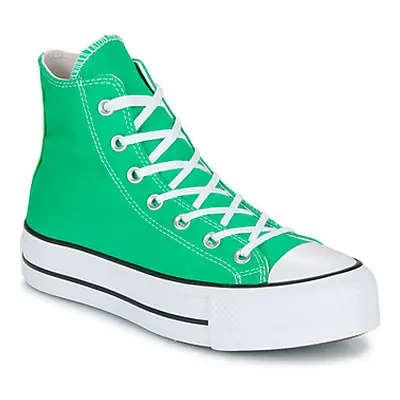 Converse CHUCK TAYLOR ALL STAR LIFT PLATFORM women's Shoes (High-top Trainers) in Green