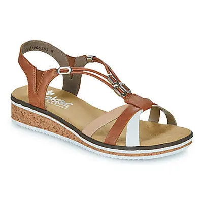 Rieker V3657-81 women's Sandals in Brown