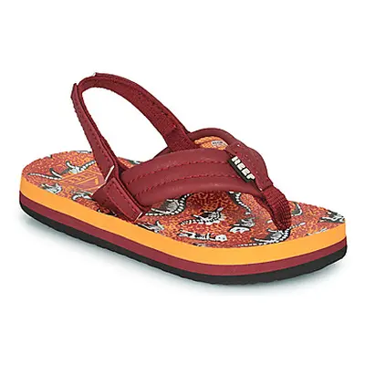 Reef Little Ahi boys's Children's Flip flops / Sandals in Orange