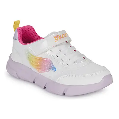 Geox J ARIL GIRL D girls's Children's Shoes (Trainers) in White