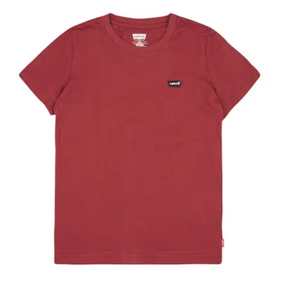 Levis LVB BATWING CHEST HIT boys's Children's T shirt in Bordeaux