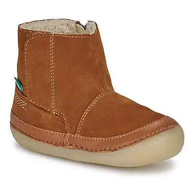 Kickers SOKIFAUNE boys's Children's Mid Boots in Brown