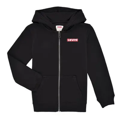 Levis LVN BOXTAB FULL ZIP HOODIE boys's Children's sweatshirt in Black