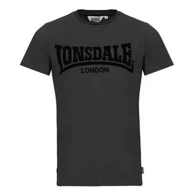 Lonsdale POTTERNEWTON men's T shirt in Black