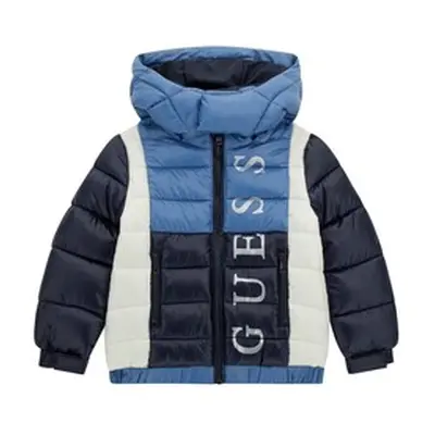 Guess HOODED PADDED JACKET girls's Children's Jacket in Blue