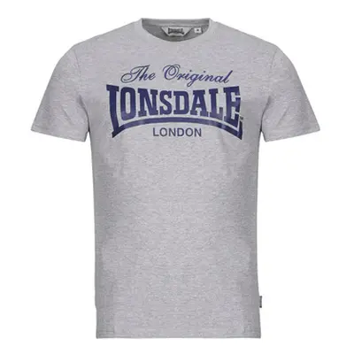 Lonsdale COLSBROOKE men's T shirt in Grey