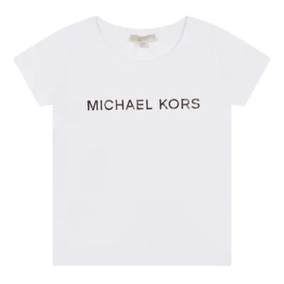 MICHAEL Michael Kors R15164-10P-C girls's Children's T shirt in White