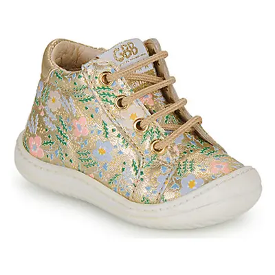 GBB FLEXOO BABY girls's Children's Shoes (High-top Trainers) in Gold