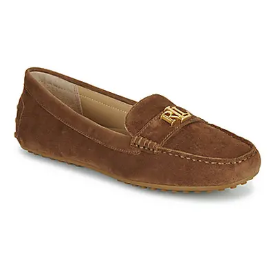 Lauren Ralph Lauren BARNSBURY-FLATS-CASUAL women's Loafers / Casual Shoes in Brown