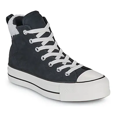 Converse CHUCK TAYLOR ALL STAR PUFF LIFT COZY PLATFORM women's Shoes (High-top Trainers) in Blac