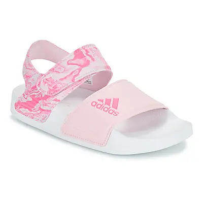 Adidas ADILETTE SANDAL K girls's Children's Sandals in Pink