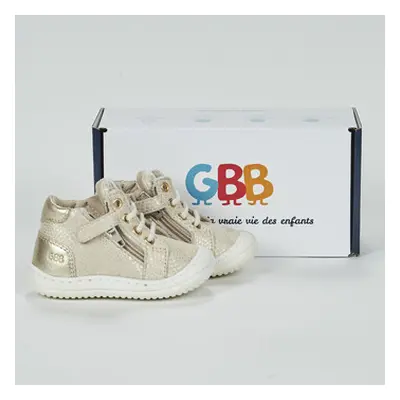 GBB FLEXOO ZIPETTE girls's Children's Shoes (High-top Trainers) in Gold