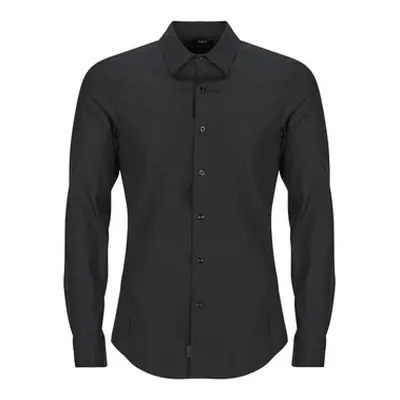 G-Star Raw UNIFORM SLIM SHIRT LS men's Long sleeved Shirt in Black