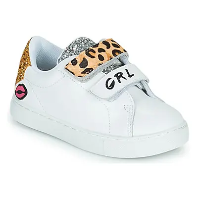 Bons baisers de Paname MINI EDITH GRL PWR girls's Children's Shoes (Trainers) in White