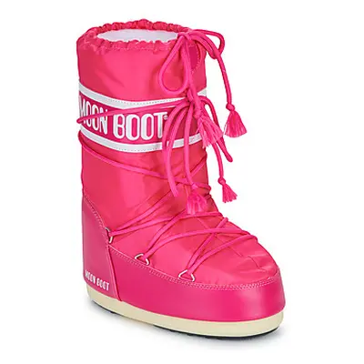 Moon Boot MB ICON NYLON boys's Children's Snow boots in Pink