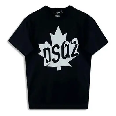 Dsquared Men's Black Maple Leaf T-Shirt men's in Black