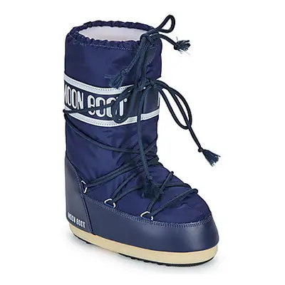 Moon Boot MB ICON NYLON boys's Children's Snow boots in Blue