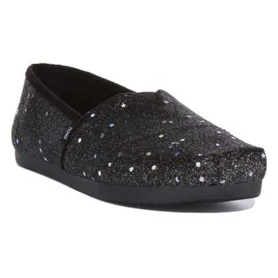 Toms Alpargata Cosmic Glitter women's Espadrilles / Casual Shoes in Black