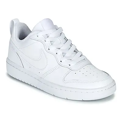 Nike COURT BOROUGH LOW 2 GS girls's Children's Shoes (Trainers) in White