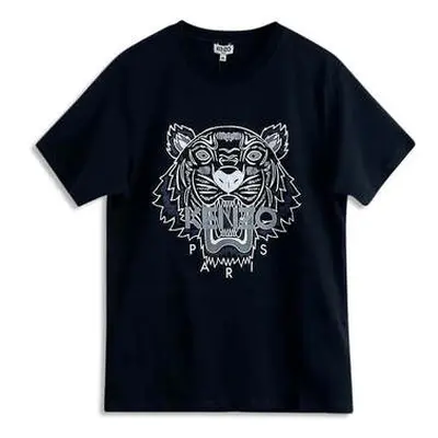 Kenzo Men's Black Grey/White Classic Tiger T-Shirt men's in Black